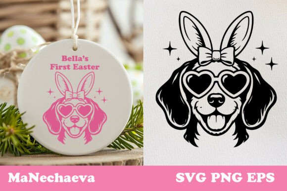 Cute Beagle Easter Dog SVG