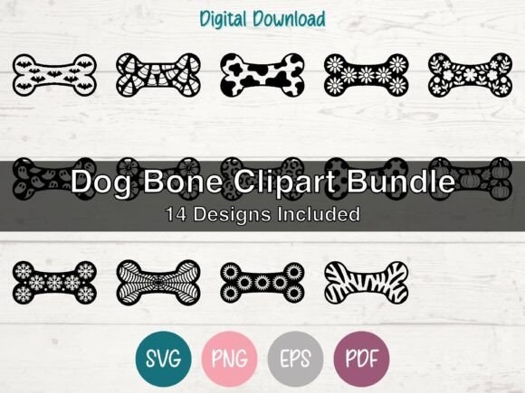 Dog Bone SVG Clipart Bundle Review