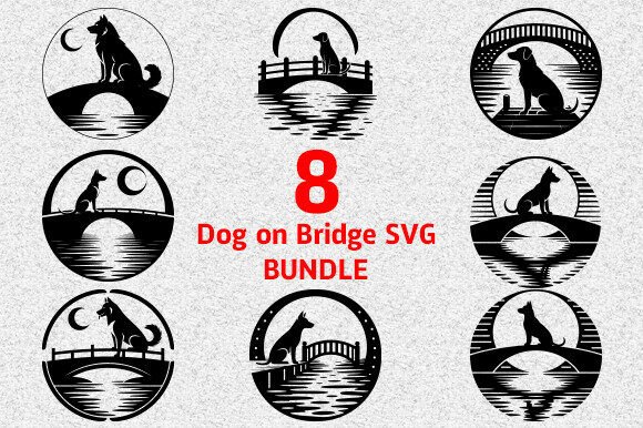 Dog on Bridge Svg Bundle
