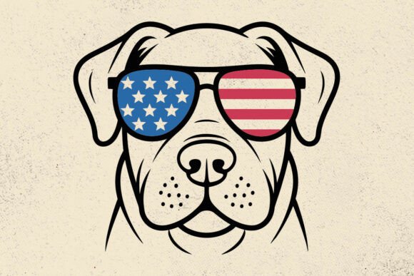 Labrador Retriever SVG, Fourth of July