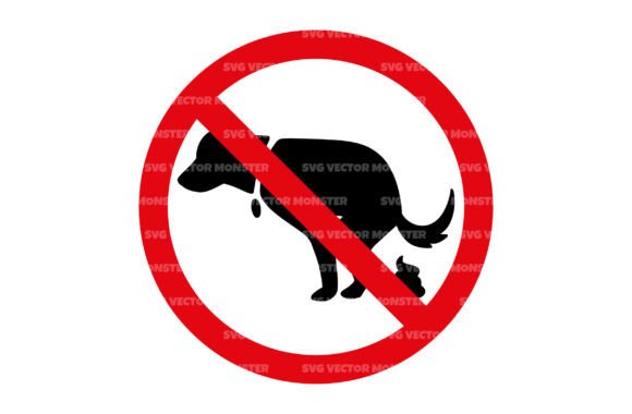 No Dog Pooping Svg