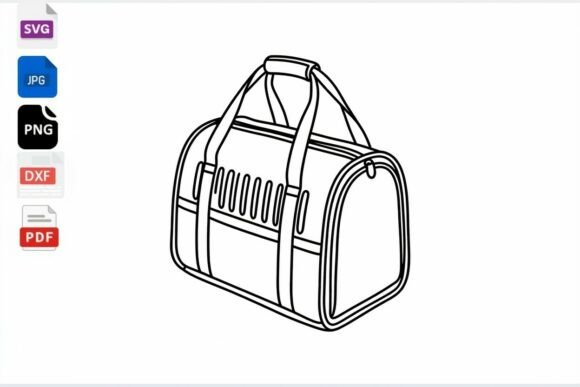 Pet Carrier SVG Dog Cat Travel Bag